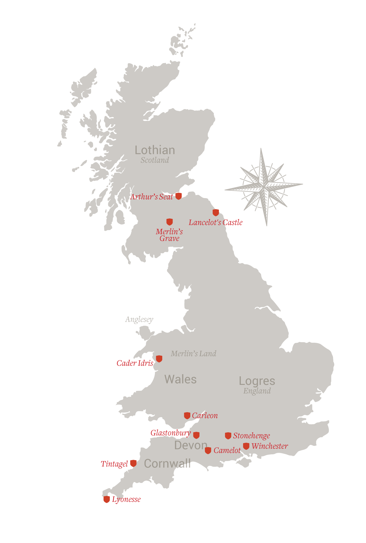 King Arthur Time Period Map - King Arthur's Knights